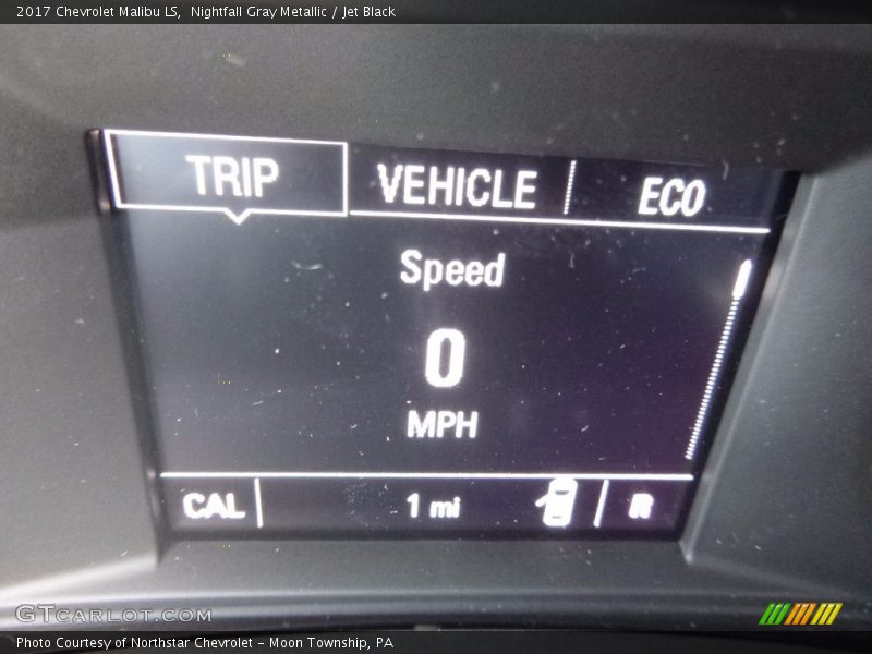 Nightfall Gray Metallic / Jet Black 2017 Chevrolet Malibu LS