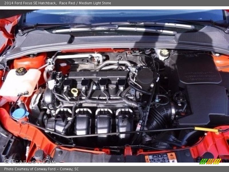 Race Red / Medium Light Stone 2014 Ford Focus SE Hatchback