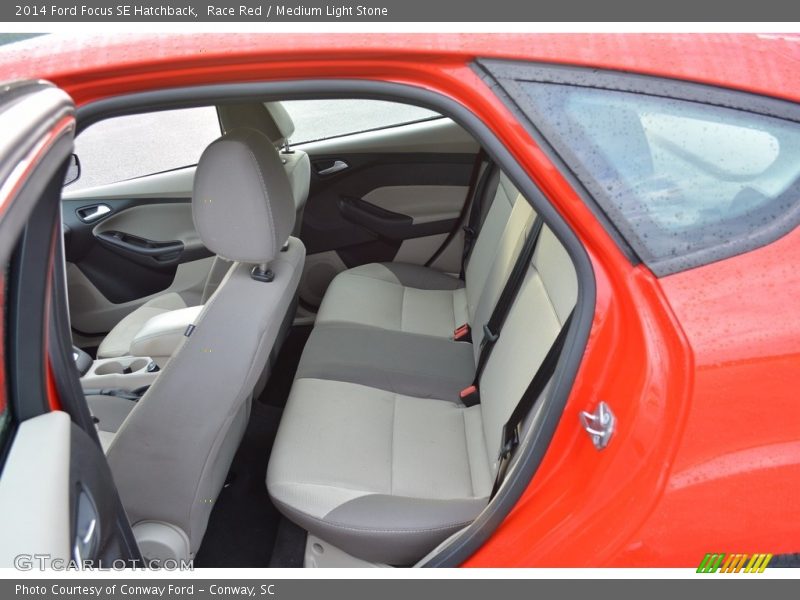 Race Red / Medium Light Stone 2014 Ford Focus SE Hatchback