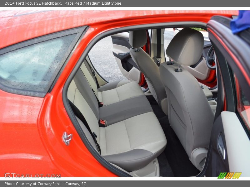 Race Red / Medium Light Stone 2014 Ford Focus SE Hatchback