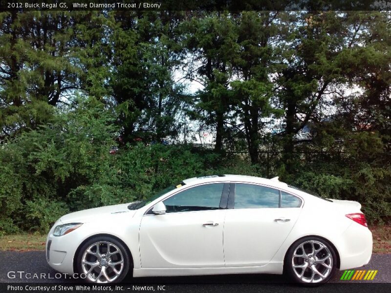 White Diamond Tricoat / Ebony 2012 Buick Regal GS