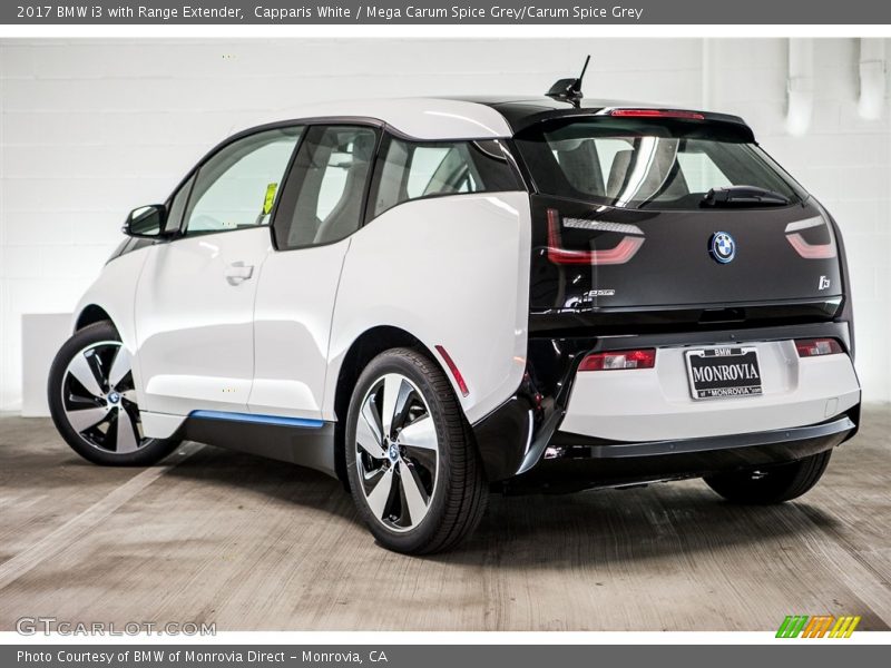 Capparis White / Mega Carum Spice Grey/Carum Spice Grey 2017 BMW i3 with Range Extender