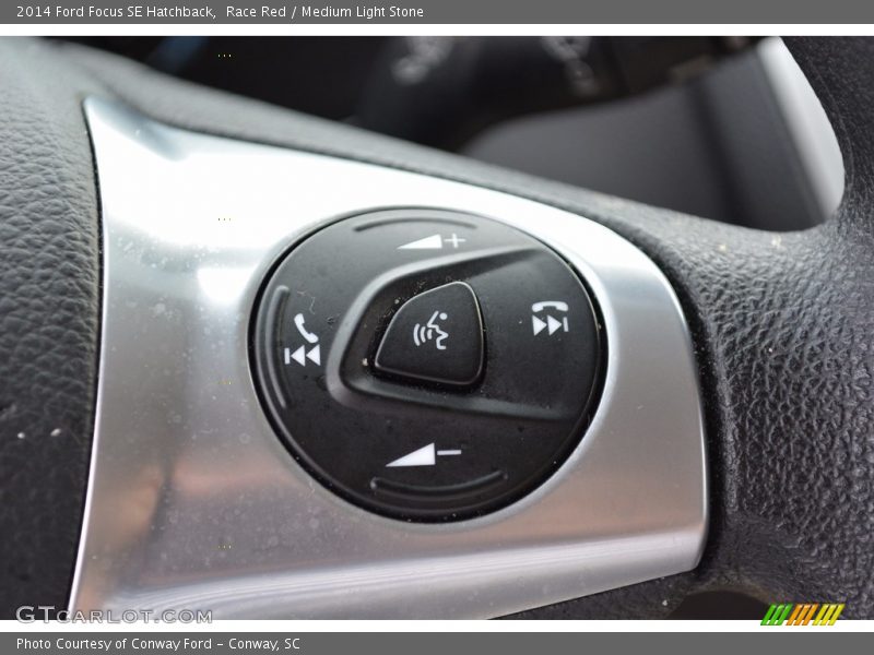 Race Red / Medium Light Stone 2014 Ford Focus SE Hatchback