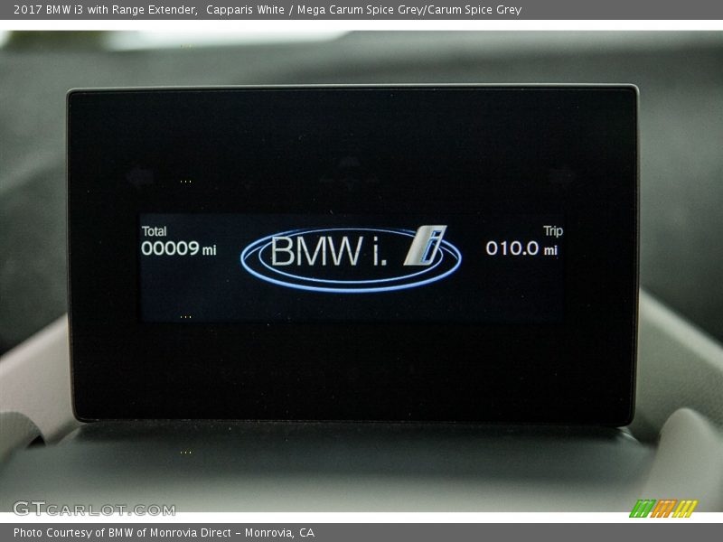 Controls of 2017 i3 with Range Extender