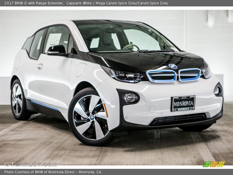 Capparis White / Mega Carum Spice Grey/Carum Spice Grey 2017 BMW i3 with Range Extender