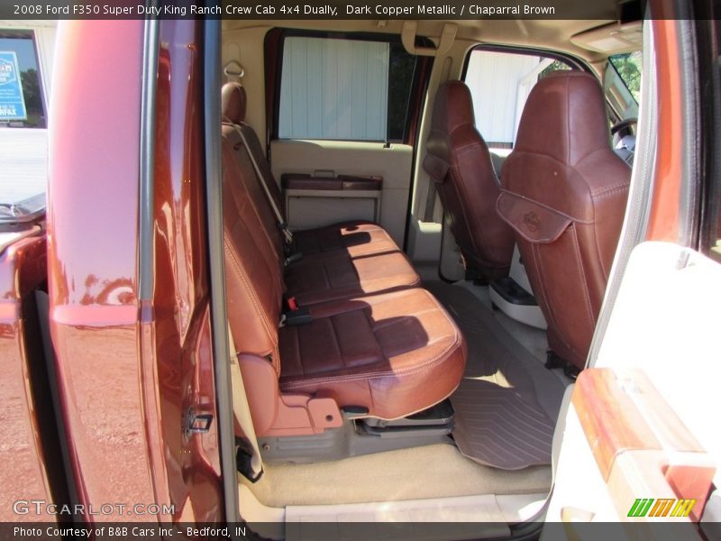 Dark Copper Metallic / Chaparral Brown 2008 Ford F350 Super Duty King Ranch Crew Cab 4x4 Dually