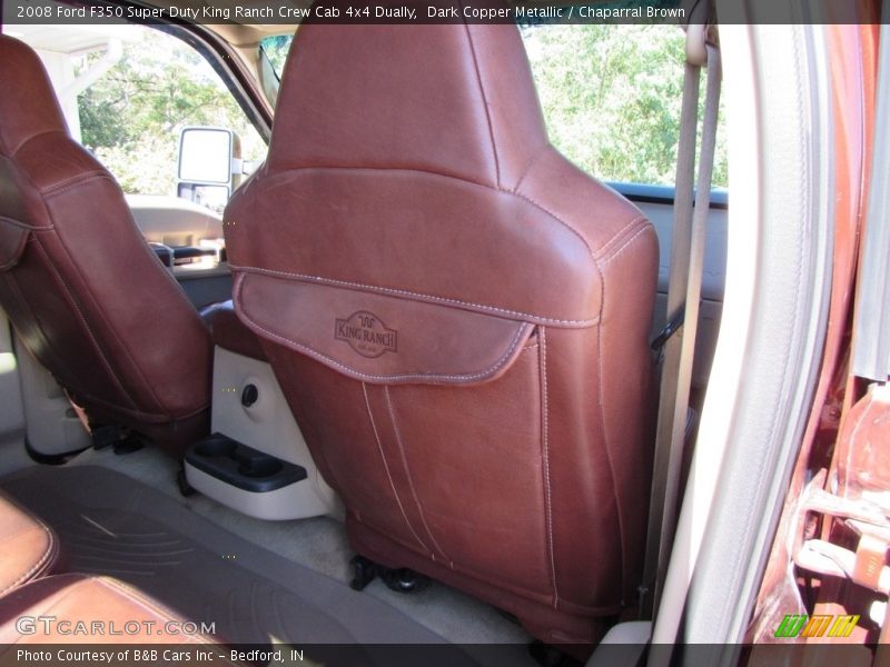 Dark Copper Metallic / Chaparral Brown 2008 Ford F350 Super Duty King Ranch Crew Cab 4x4 Dually