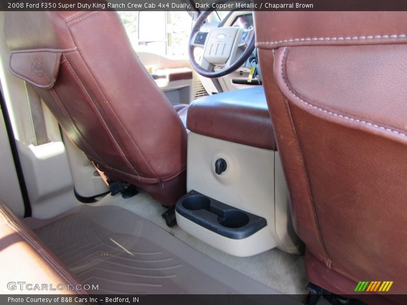 Dark Copper Metallic / Chaparral Brown 2008 Ford F350 Super Duty King Ranch Crew Cab 4x4 Dually