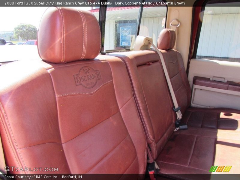 Dark Copper Metallic / Chaparral Brown 2008 Ford F350 Super Duty King Ranch Crew Cab 4x4 Dually