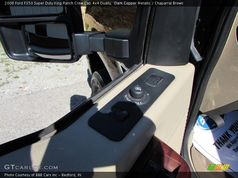 Dark Copper Metallic / Chaparral Brown 2008 Ford F350 Super Duty King Ranch Crew Cab 4x4 Dually