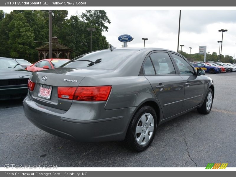 Willow Gray / Cocoa 2010 Hyundai Sonata GLS
