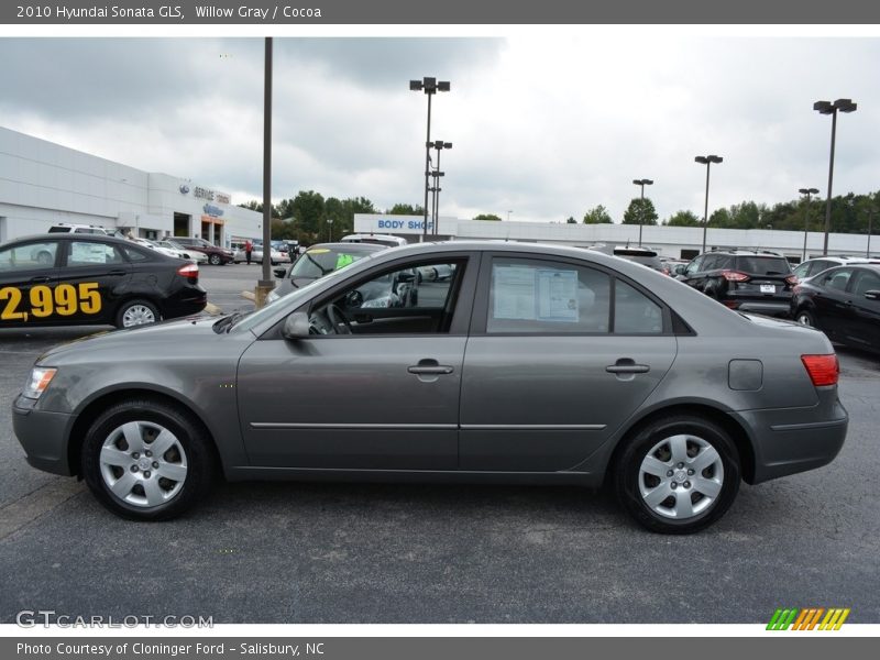 Willow Gray / Cocoa 2010 Hyundai Sonata GLS