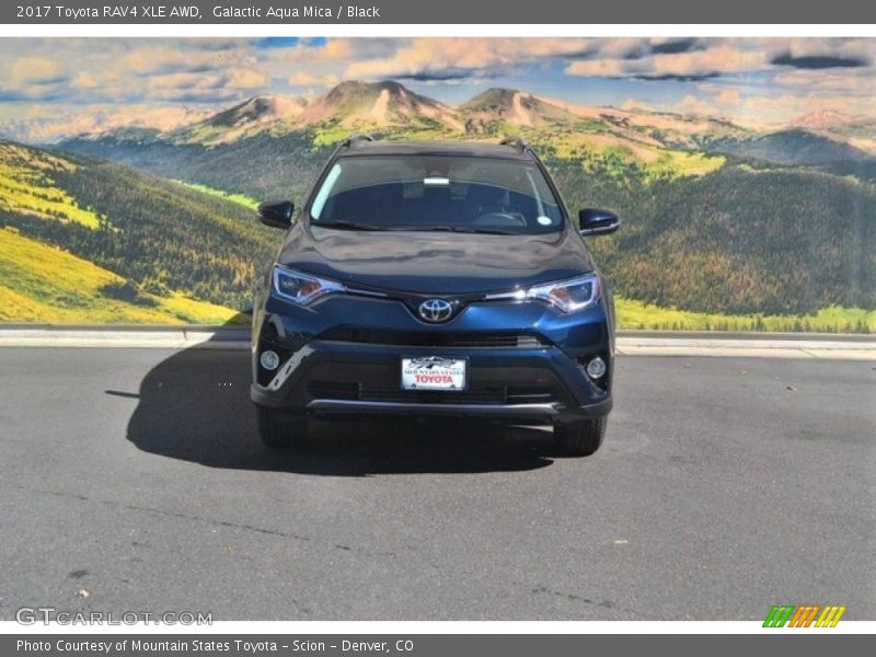 Galactic Aqua Mica / Black 2017 Toyota RAV4 XLE AWD