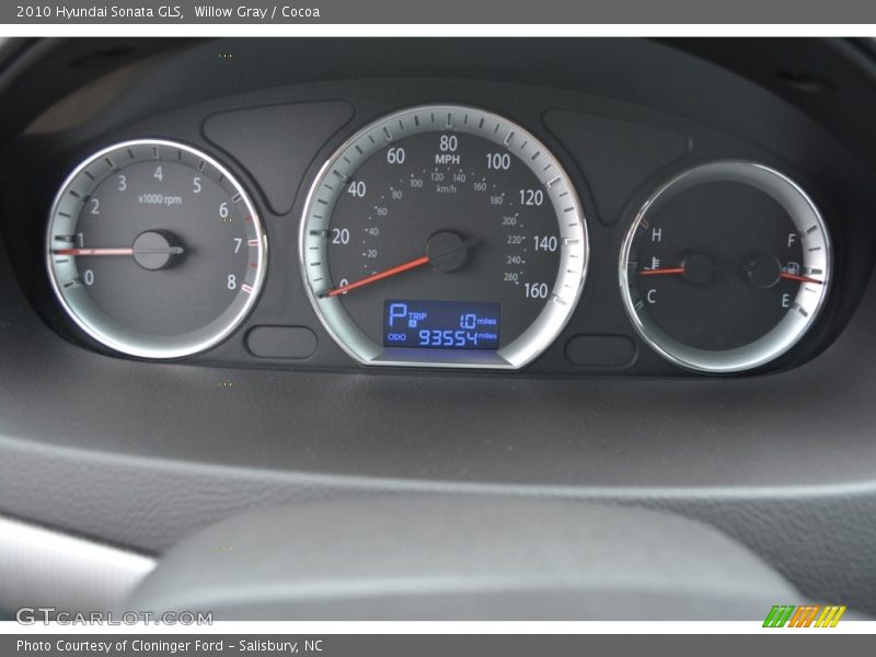 Willow Gray / Cocoa 2010 Hyundai Sonata GLS