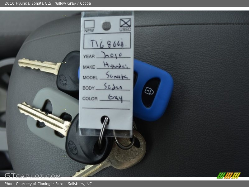 Willow Gray / Cocoa 2010 Hyundai Sonata GLS