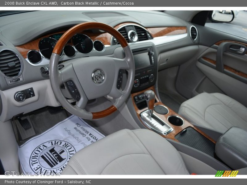 Carbon Black Metallic / Cashmere/Cocoa 2008 Buick Enclave CXL AWD