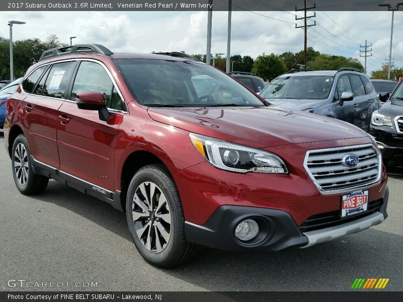 Venetian Red Pearl / Warm Ivory 2017 Subaru Outback 3.6R Limited