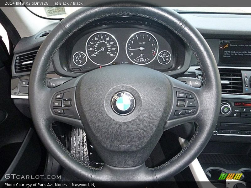 Jet Black / Black 2014 BMW X3 xDrive28i