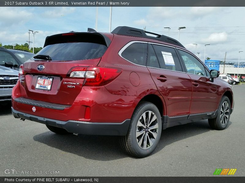 Venetian Red Pearl / Warm Ivory 2017 Subaru Outback 3.6R Limited