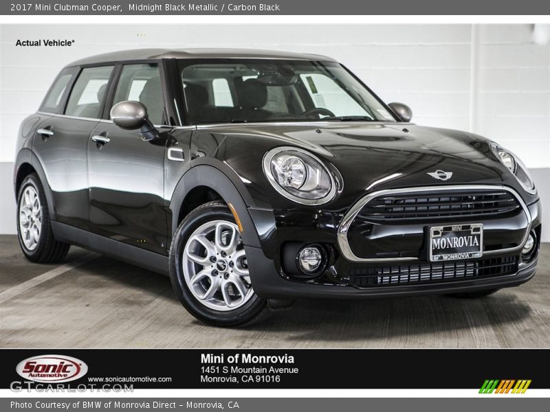 Midnight Black Metallic / Carbon Black 2017 Mini Clubman Cooper