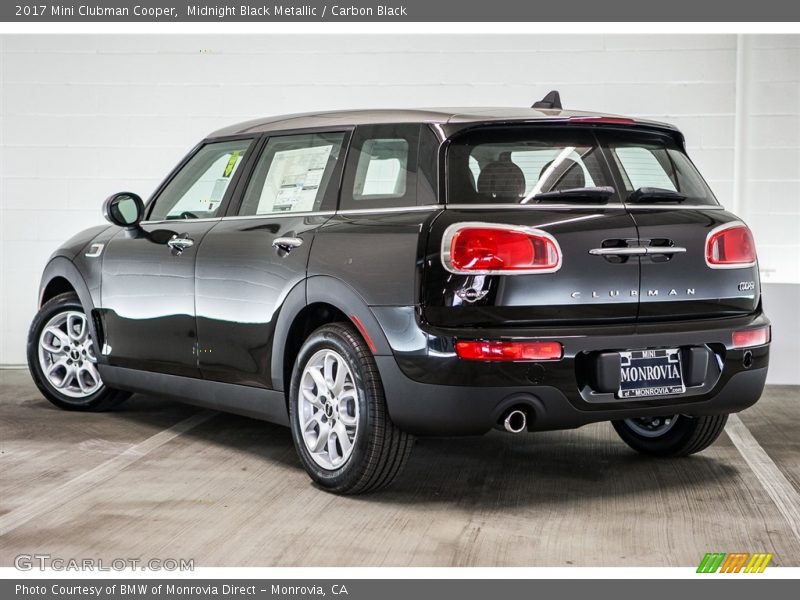 Midnight Black Metallic / Carbon Black 2017 Mini Clubman Cooper