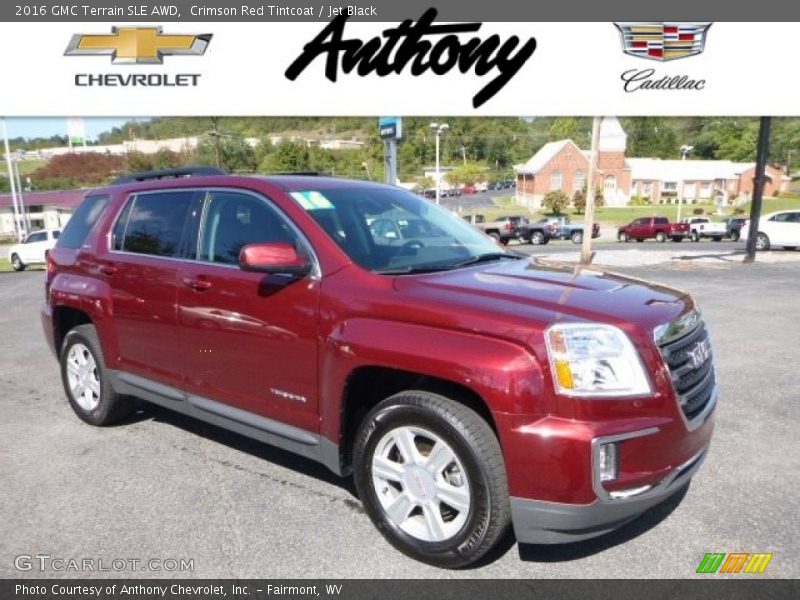 Crimson Red Tintcoat / Jet Black 2016 GMC Terrain SLE AWD