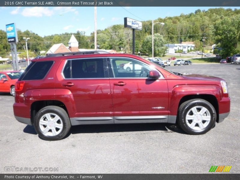 Crimson Red Tintcoat / Jet Black 2016 GMC Terrain SLE AWD