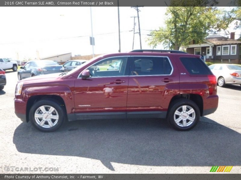 Crimson Red Tintcoat / Jet Black 2016 GMC Terrain SLE AWD