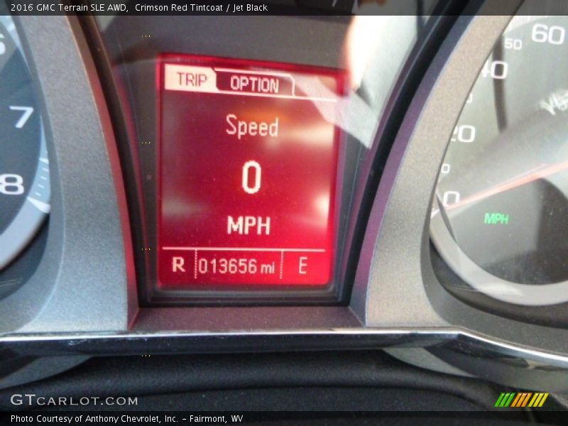 Crimson Red Tintcoat / Jet Black 2016 GMC Terrain SLE AWD