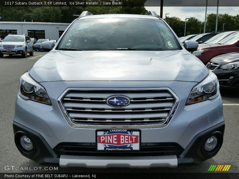 Ice Silver Metallic / Slate Black 2017 Subaru Outback 3.6R Limited