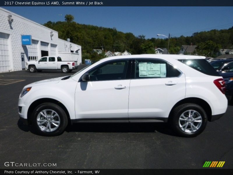 Summit White / Jet Black 2017 Chevrolet Equinox LS AWD
