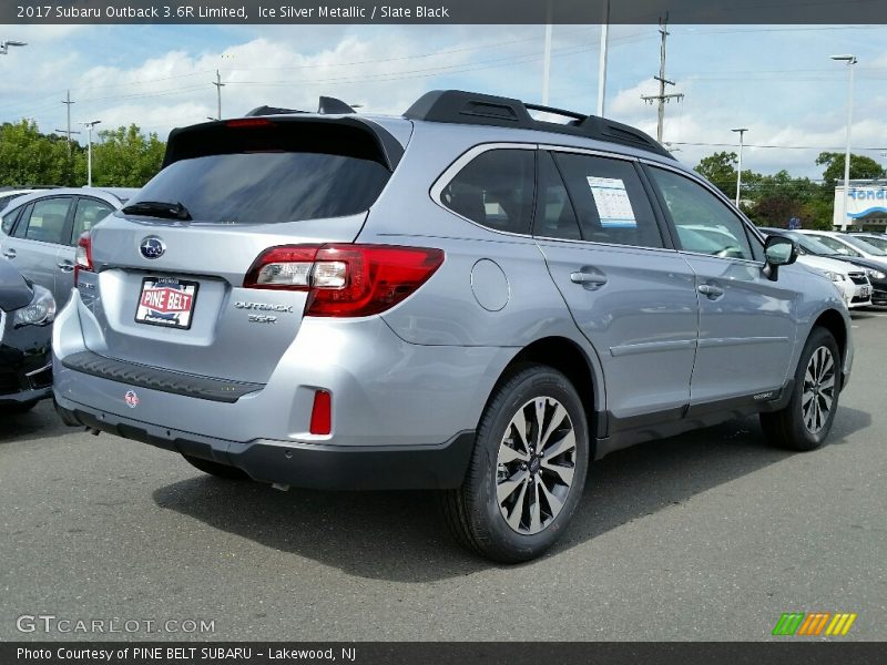 Ice Silver Metallic / Slate Black 2017 Subaru Outback 3.6R Limited