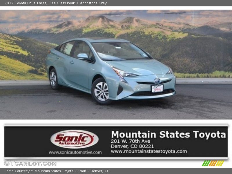 Sea Glass Pearl / Moonstone Gray 2017 Toyota Prius Three