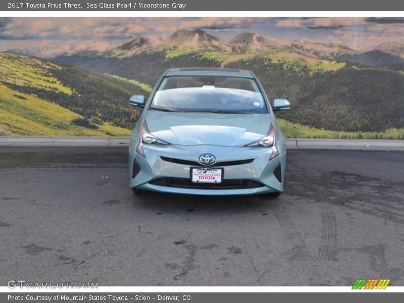 Sea Glass Pearl / Moonstone Gray 2017 Toyota Prius Three