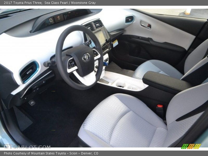  2017 Prius Three Moonstone Gray Interior