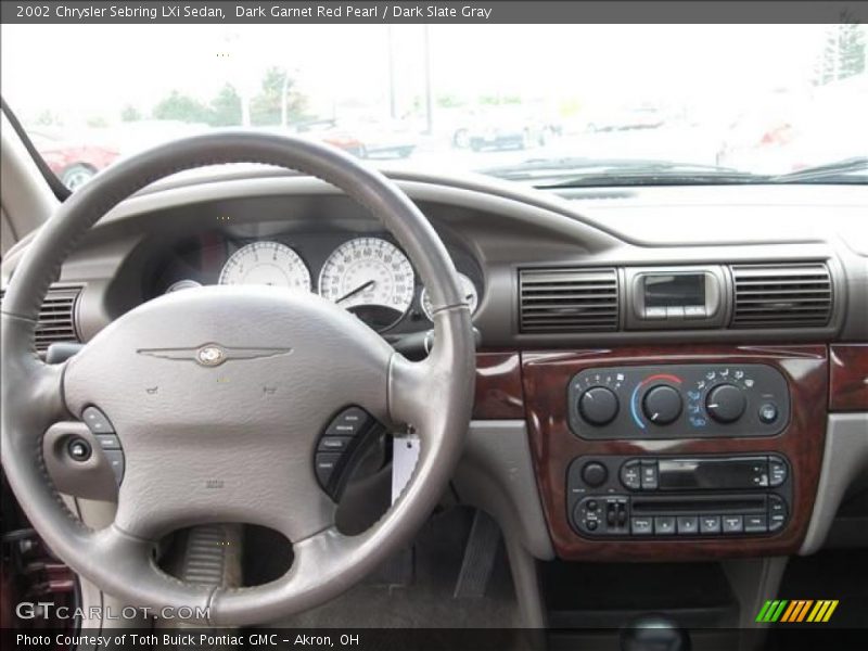 Dark Garnet Red Pearl / Dark Slate Gray 2002 Chrysler Sebring LXi Sedan