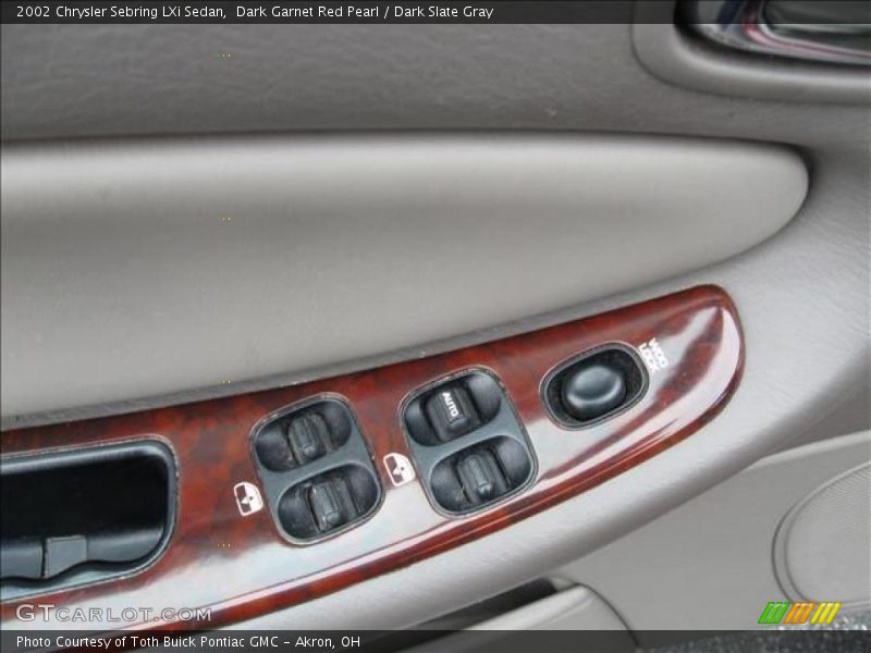 Dark Garnet Red Pearl / Dark Slate Gray 2002 Chrysler Sebring LXi Sedan