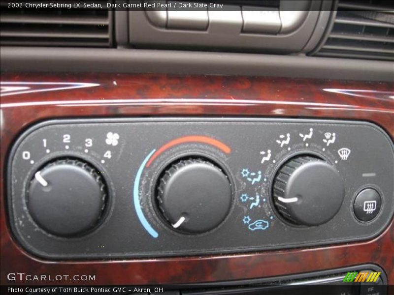 Dark Garnet Red Pearl / Dark Slate Gray 2002 Chrysler Sebring LXi Sedan
