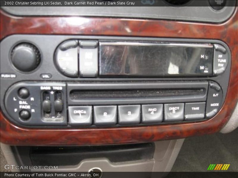 Dark Garnet Red Pearl / Dark Slate Gray 2002 Chrysler Sebring LXi Sedan