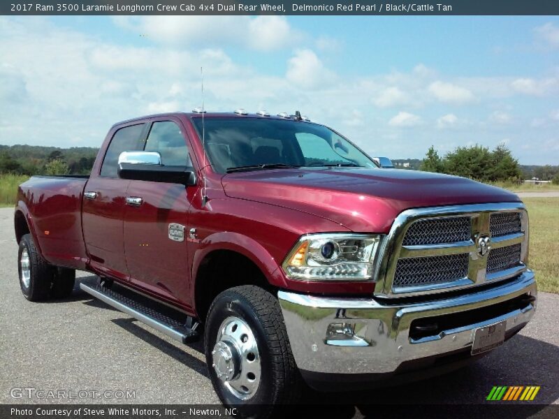 Front 3/4 View of 2017 3500 Laramie Longhorn Crew Cab 4x4 Dual Rear Wheel