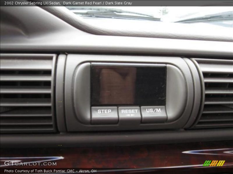 Dark Garnet Red Pearl / Dark Slate Gray 2002 Chrysler Sebring LXi Sedan