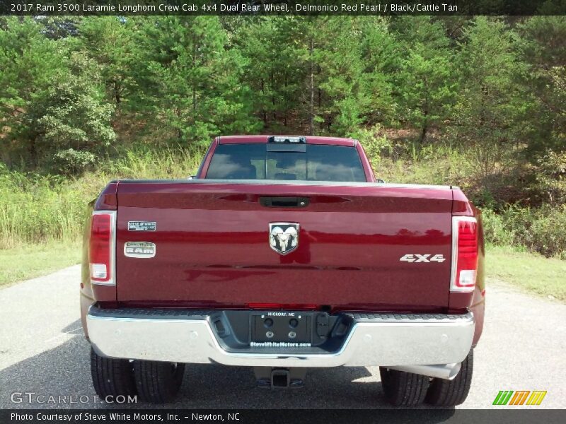 Delmonico Red Pearl / Black/Cattle Tan 2017 Ram 3500 Laramie Longhorn Crew Cab 4x4 Dual Rear Wheel