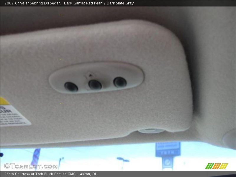 Dark Garnet Red Pearl / Dark Slate Gray 2002 Chrysler Sebring LXi Sedan