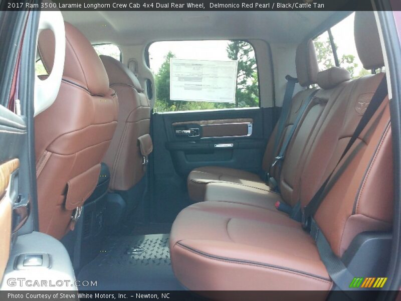 Rear Seat of 2017 3500 Laramie Longhorn Crew Cab 4x4 Dual Rear Wheel