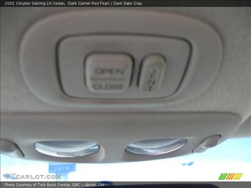 Dark Garnet Red Pearl / Dark Slate Gray 2002 Chrysler Sebring LXi Sedan