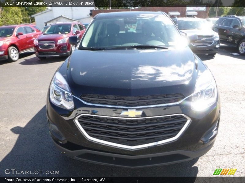 Black / Jet Black 2017 Chevrolet Equinox LS AWD