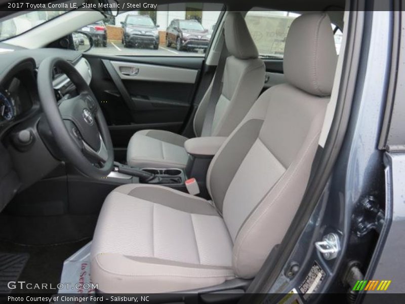Front Seat of 2017 Corolla LE