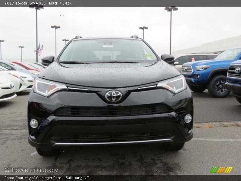 Black / Black 2017 Toyota RAV4 XLE