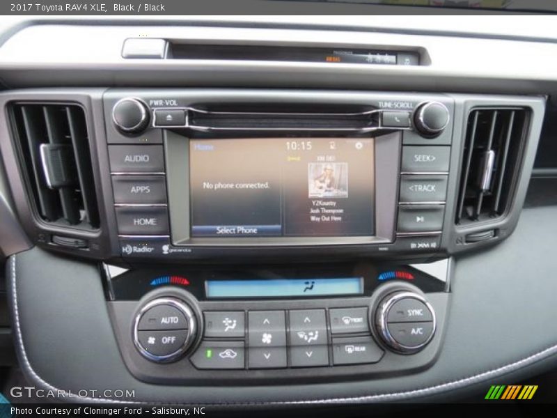Controls of 2017 RAV4 XLE