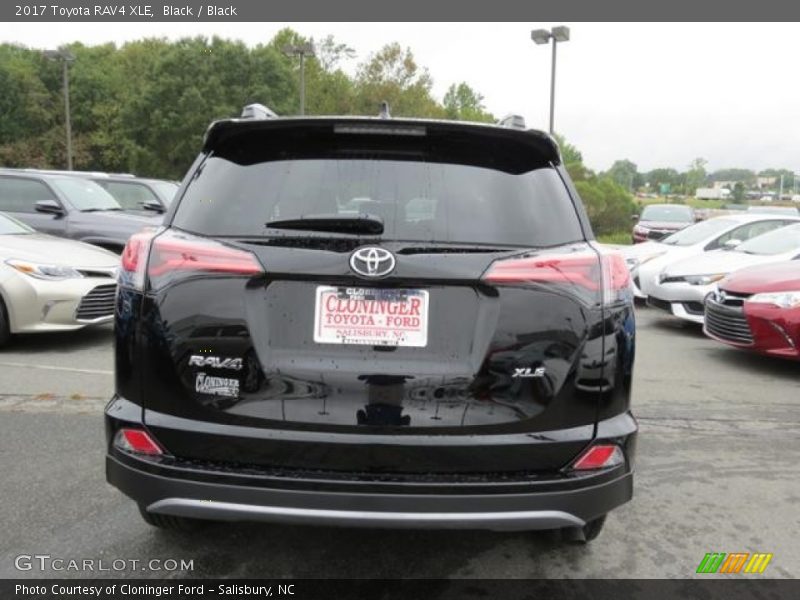 Black / Black 2017 Toyota RAV4 XLE